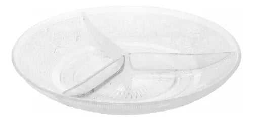 PETISQUEIRA DE VIDRO COM 3 DIVISORIAS ANGEL 21,5CM