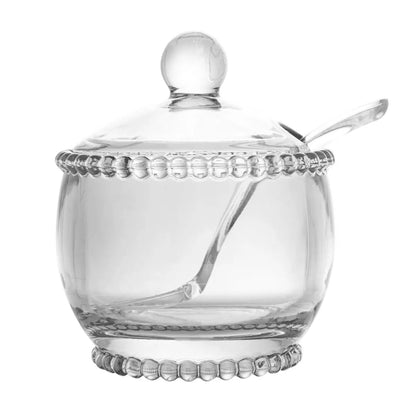 ACUCAREIRO CRISTAL DE CHUMBO C/COLHER PEARL 10x10x11cm
