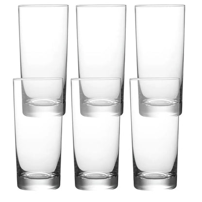 Jogo de 6 copos Vital em vidro 465ml A16cm