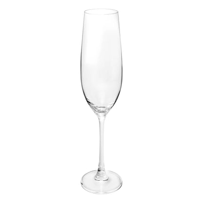 CJ 6 TACAS CRISTAL ECOLOGICO (LIVRE DE CHUMBO) P/CHAMPAGNE COLUMBA 260ml