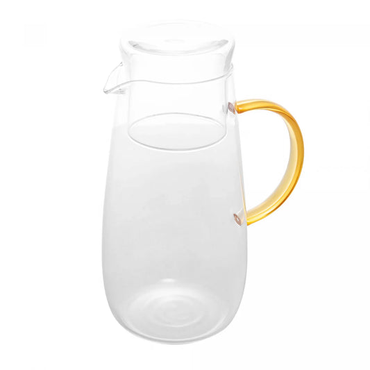 JARRA DE VIDRO COM ALCA E COPO FUN AMBAR 1,3L