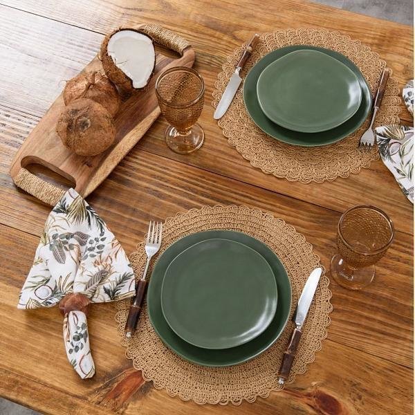 Prato Raso Organic Folha - DoceLar Loja