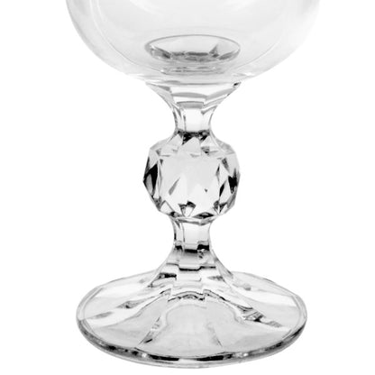 Cj 6 Taças Bohemia Cláudia em Cristal Ecológico - DoceLar Loja