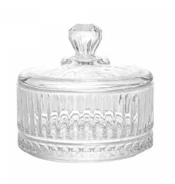 POTICHE DE CRISTAL RENAISSANCE 10,5CMX10,5CM