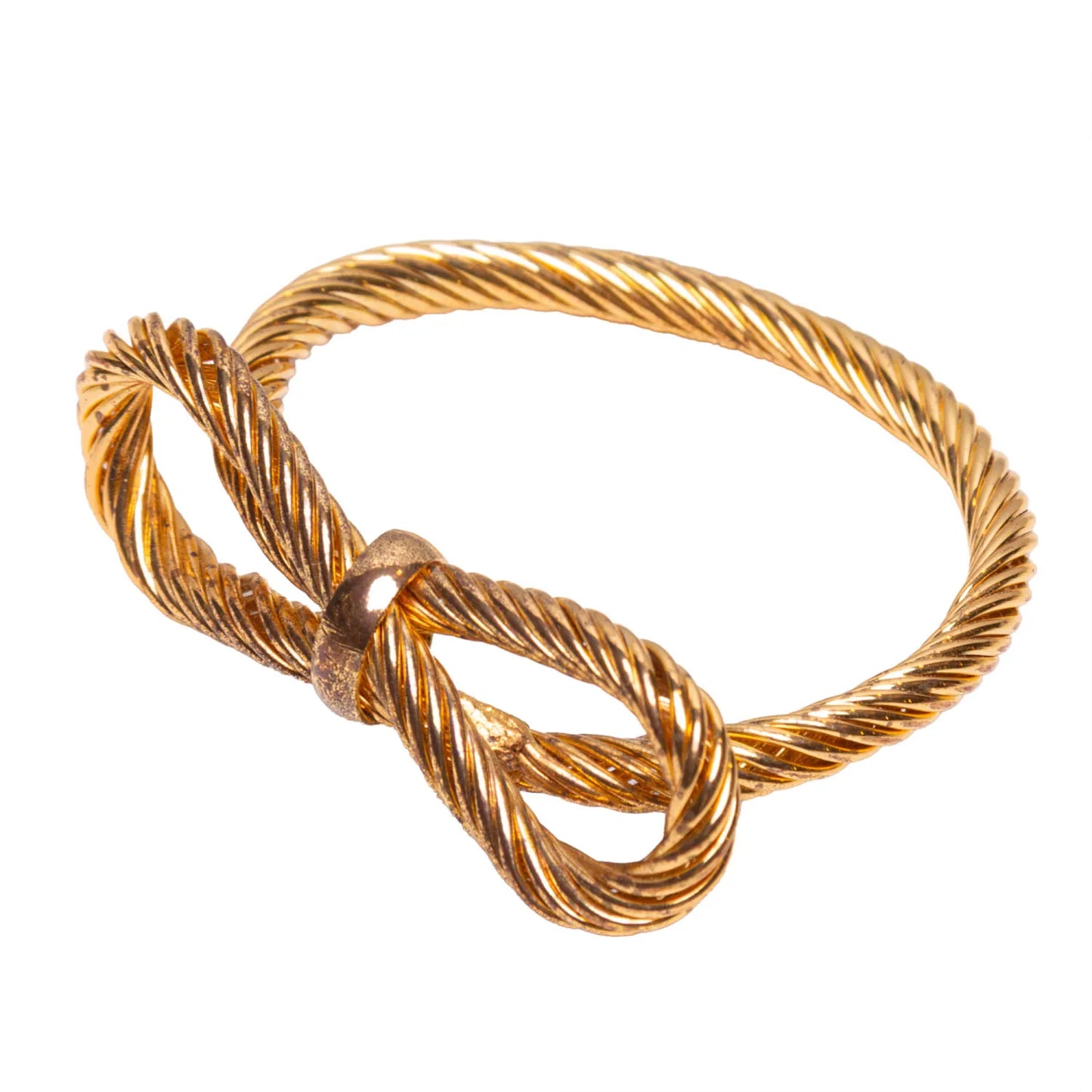 4 ANEIS PARA GUARDANAPOS ENTRE LACOS DOURADO METAL