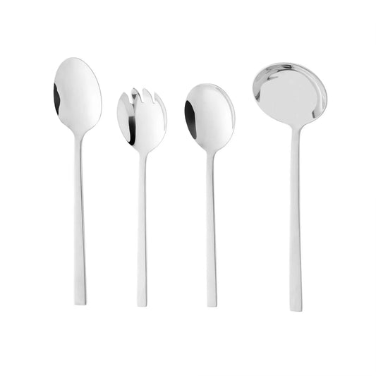 CJ 4 TALHERES PARA SERVIR DE ACO INOX FIRENZE