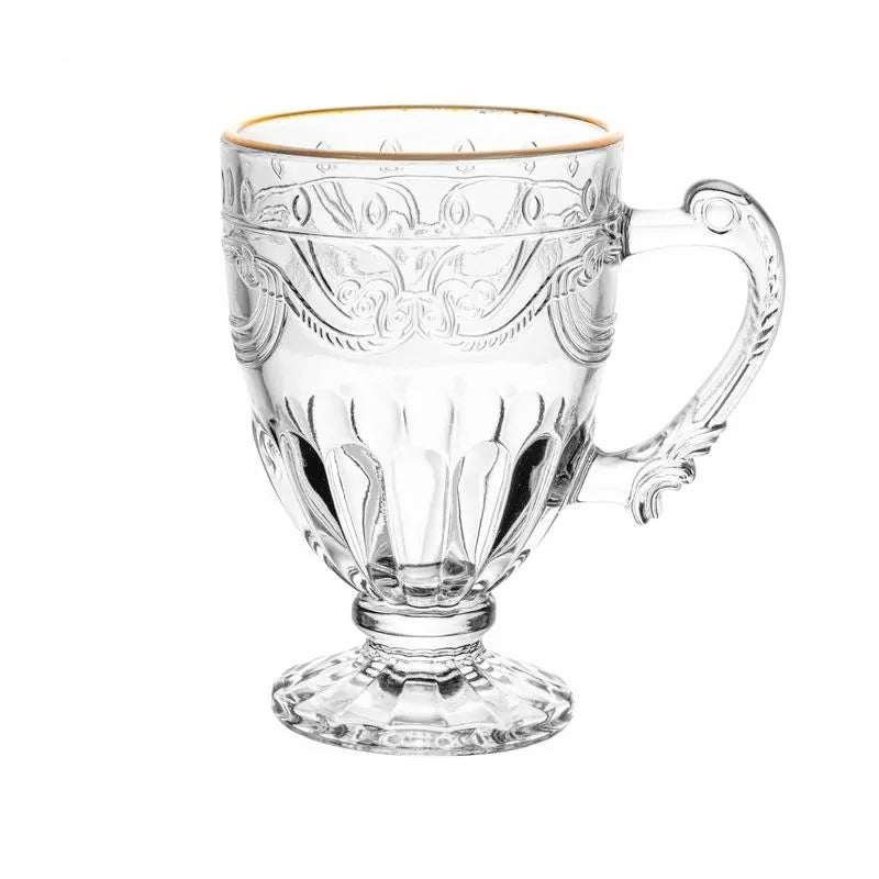 CANECA DE CRISTAL ECOLOGICO C FIO DE OURO IMPERIAL 190ML