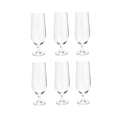 CJ 6 TACAS CRISTAL ECOLOGICO (LIVRE DE CHUMBO) P/CERVEJA COLUMBA 470ml