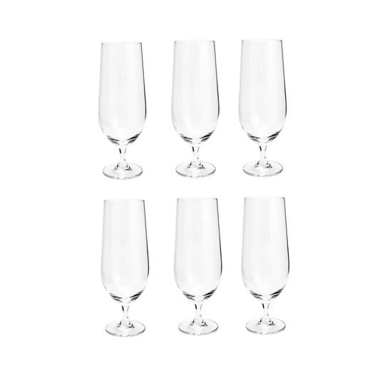 CJ 6 TACAS CRISTAL ECOLOGICO (LIVRE DE CHUMBO) P/CERVEJA COLUMBA 470ml