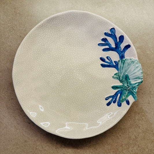 50081 PRATO MELAMINA DESENHO ESTRELA DO MAR