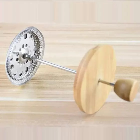 Cafeteira Prensa Francesa Tampa e Alça Bambu - DoceLar Loja