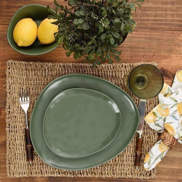 Prato de Lanche Runas Folha - DoceLar Loja