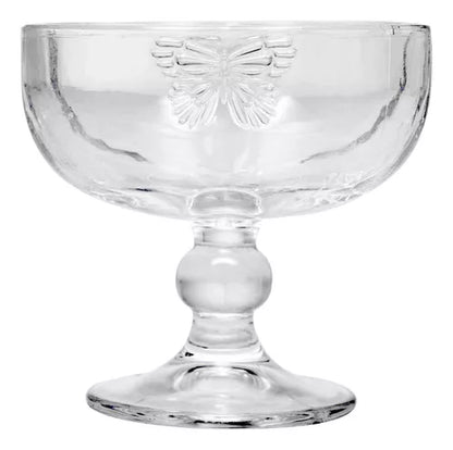 CJ 4 TACAS PARA SOBREMESA DE VIDRO BUTTERFLY