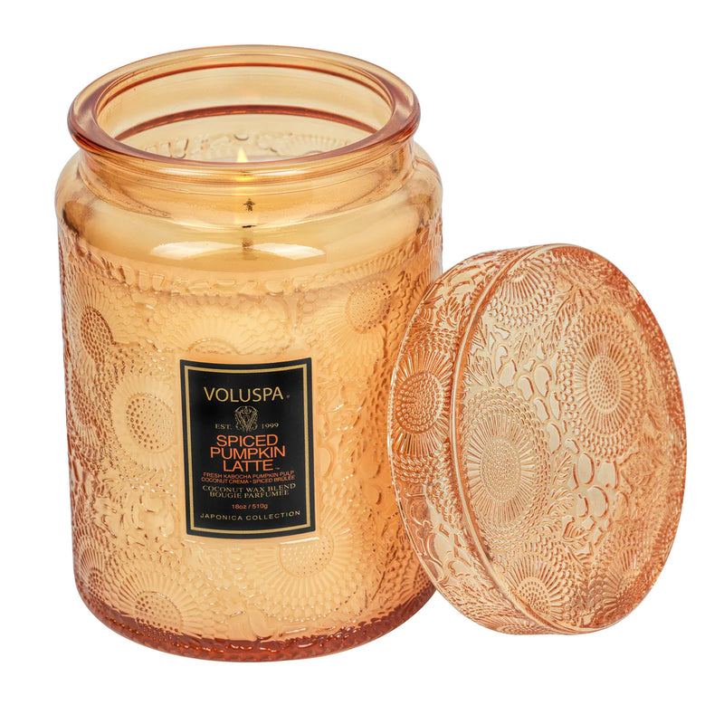 Vela Pote-G Latte Abóboras com Especiarias - DoceLar Loja