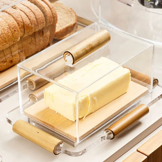 Manteigueira -Bambu - DoceLar Loja