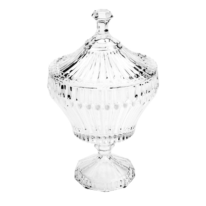 Potiche de Cristal com Pé Renaissance - DoceLar Loja