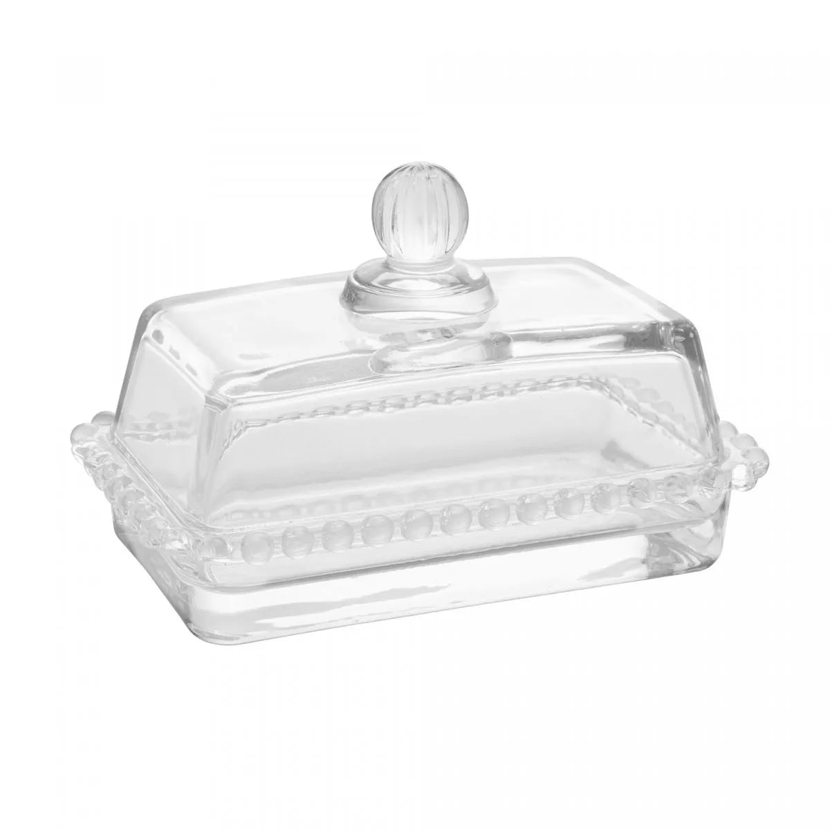 MANTEIGUEIRA CRISTAL DE CHUMBO C/TAMPA PEARL 17x10,5x10cm