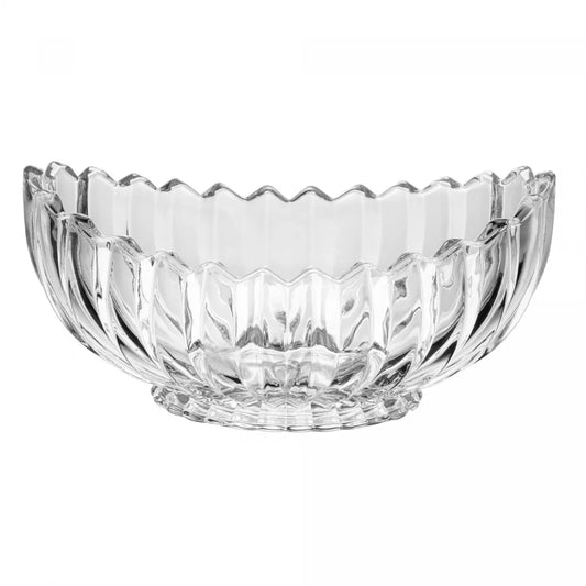 CENTRO DE MESA DE CRISTAL DE CHUMBO C/ PE GENEVA 28X15X13,5CM