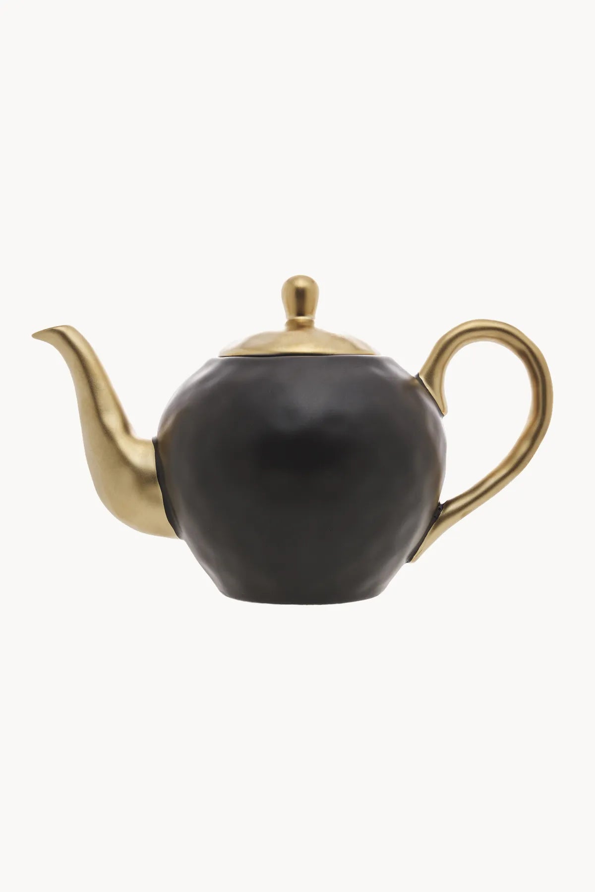 BULE P/CHA DE PORCELANA PRETO E DOURADO DUBAI