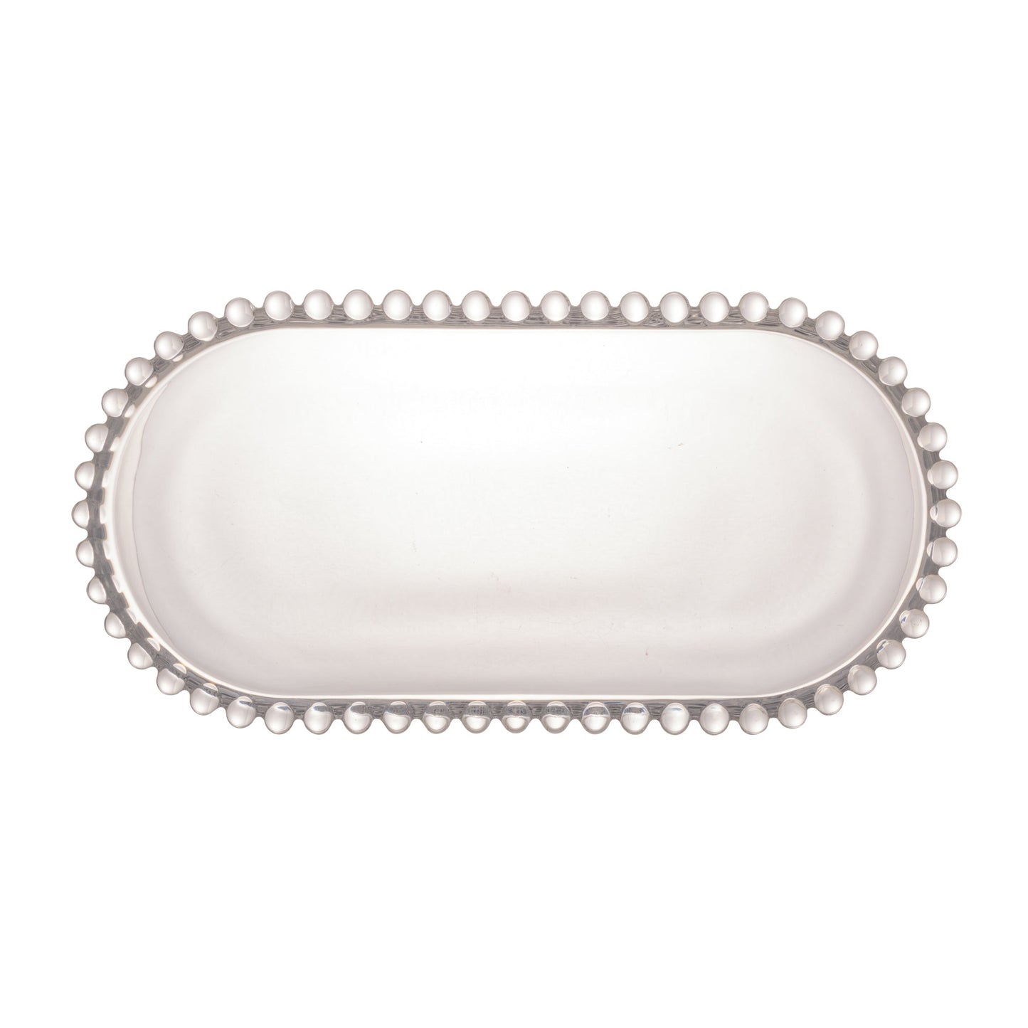 TRAVESSA CRISTAL OVAL PEARL 24X12X2CM