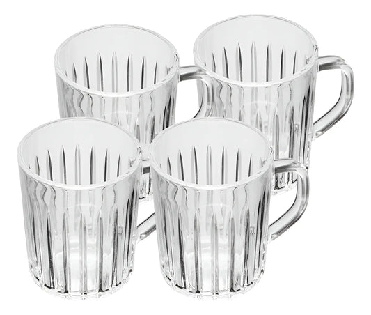 CJ 4 CANECAS DE VIDRO BANGKOK 230ML