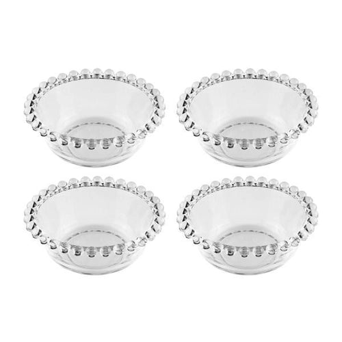 CJ 4 BOWLS CRISTAL DE CHUMBO PEARL 12x4cm