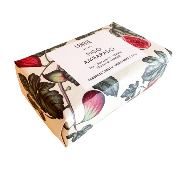 SABONETE VEGETAL EM BARRA FIGO AMBARADO ARABESC - 150G