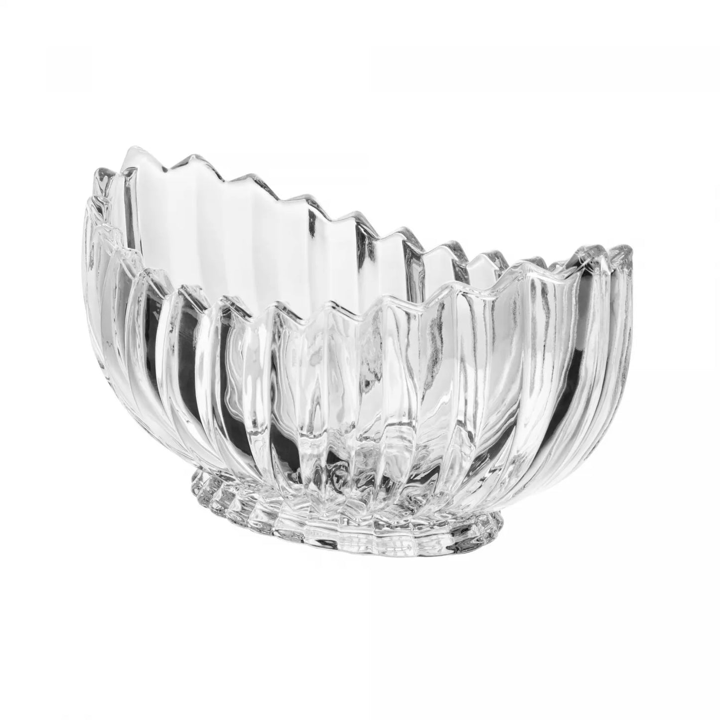CENTRO DE MESA DE CRISTAL DE CHUMBO  GENEVA 28X15X13,5CM