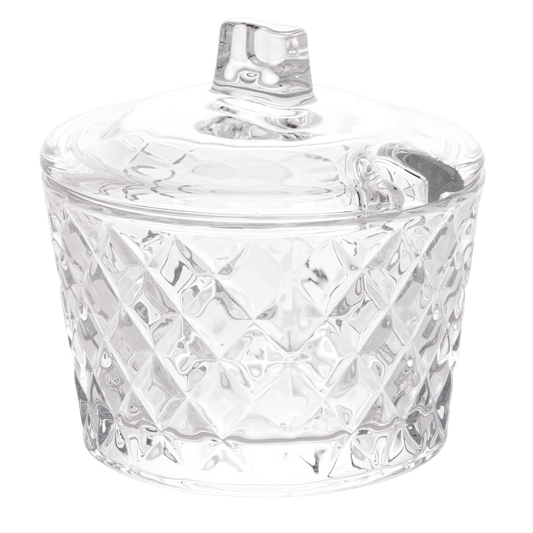 Açucareiro de Cristal Diamante - DoceLar Loja