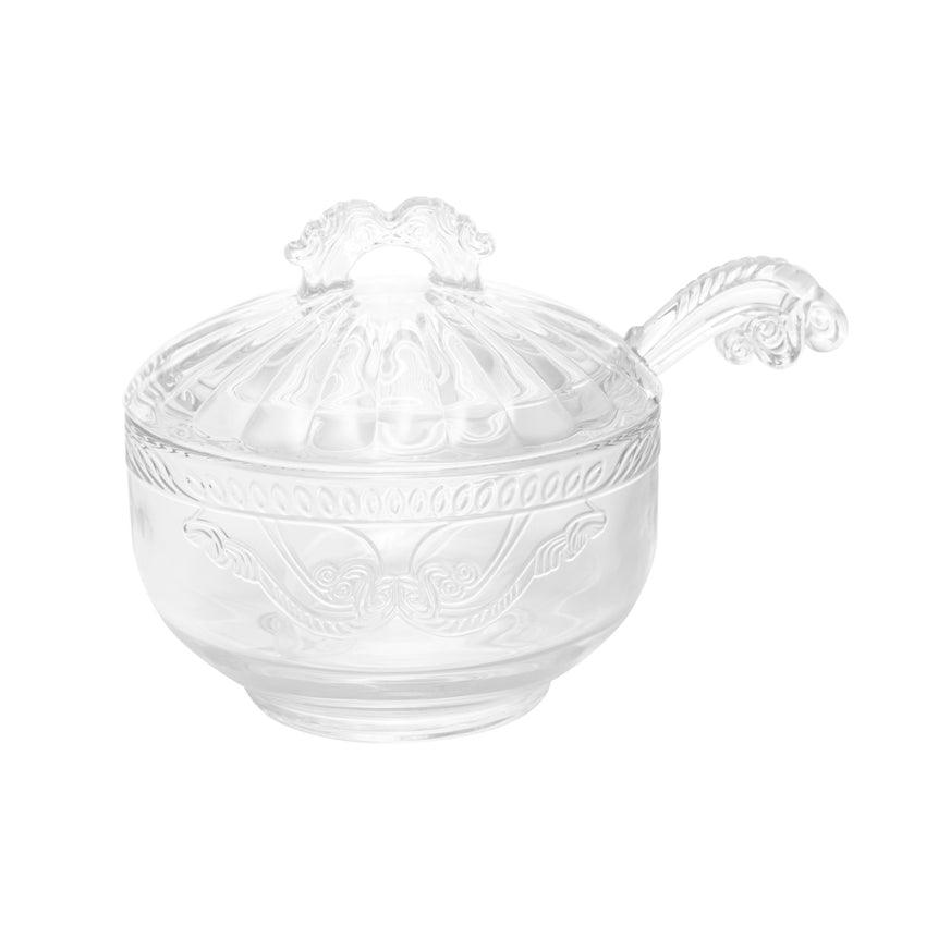 Açucareiro de Cristal Ecológico com Colher Imperial - DoceLar Loja