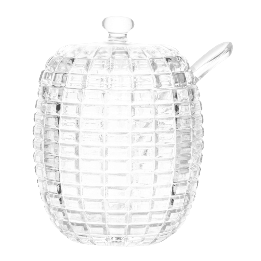 Açucareiro Tress Colher de Cristal - DoceLar Loja