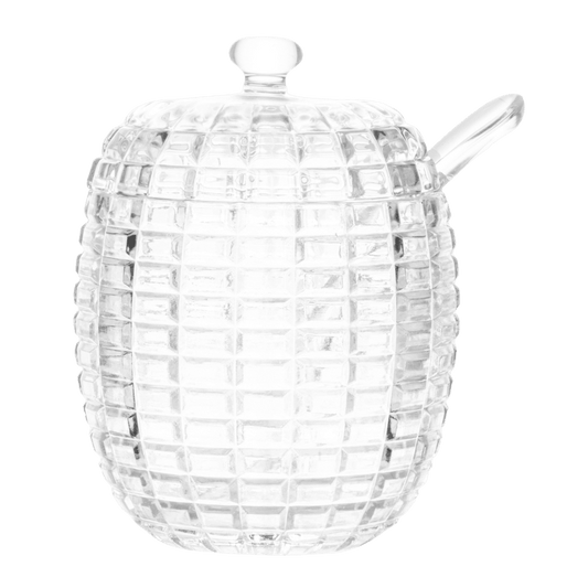 Açucareiro Tress Colher de Cristal - DoceLar Loja