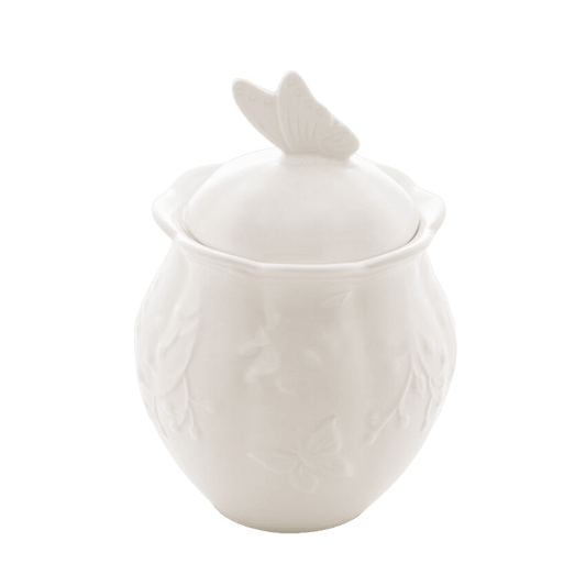 Açucareiro de Porcelana Butterfly Flower - DoceLar Loja