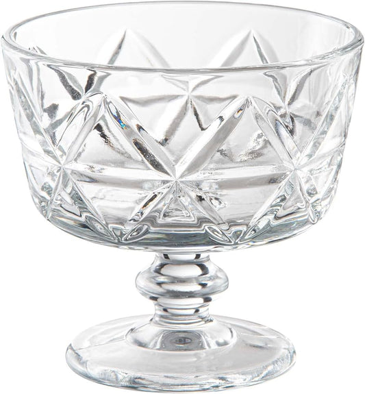 Jogo de 6 tacas para sobremesa Domenica em vidro 240ml D9,9xA9,3cm