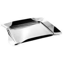 BANDEJA DE ACO INOX BONBON 36CM X 30CM