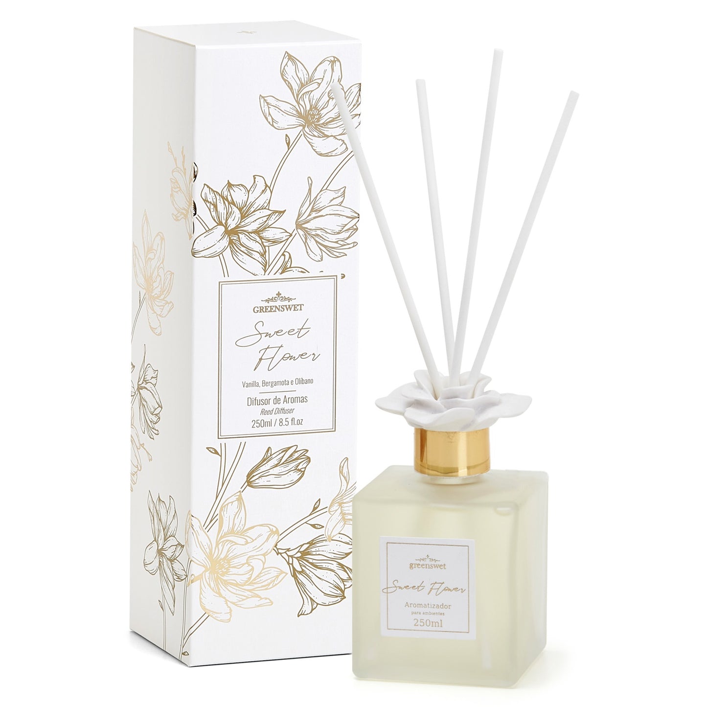 Difusor de Aromas 250ml Essencia Sweet Flower