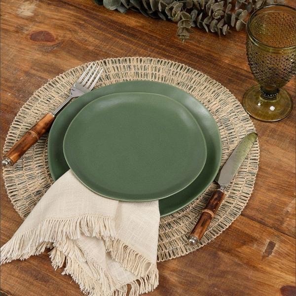 Prato Raso Organic Folha - DoceLar Loja