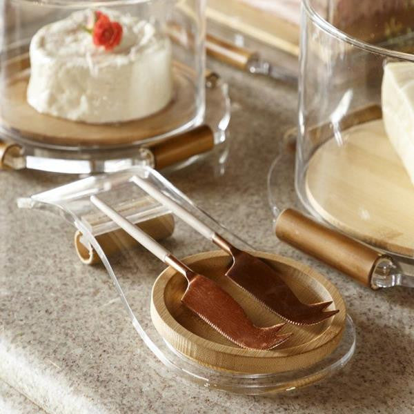 Apoio P/Utensílios de Servir -Bambu - DoceLar Loja