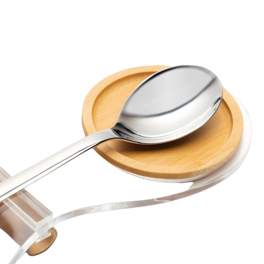 Apoio P/Utensílios de Servir -Bambu - DoceLar Loja