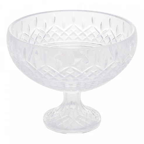 CENTRO DE MESA DECORATIVO CRISTAL DE CHUMBO C/ PE LYS 25X20CM