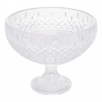 CENTRO DE MESA DECORATIVO CRISTAL DE CHUMBO C/ PE LYS 25X20CM