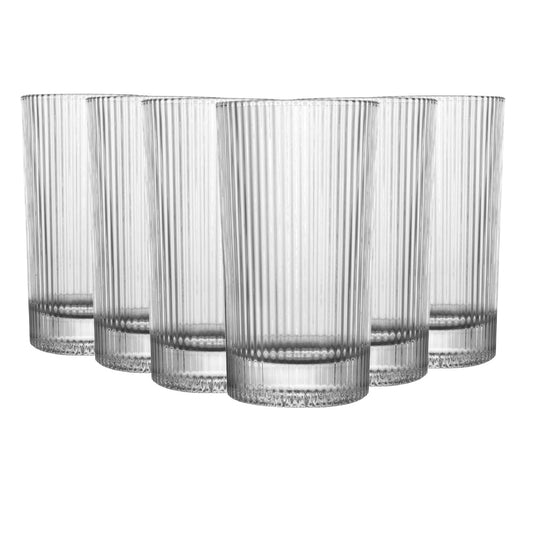 CJ 6 COPOS ALTOS DE CRISTAL LINES 400ML