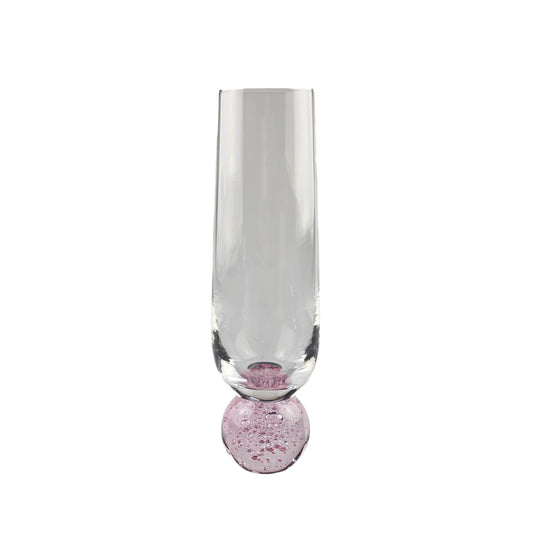TACA CHAMPAGNE VIDRO ORBE ROSE