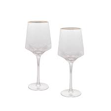 CJ 2 TACAS DE CRISTAL DE CHUMBO P/VINHO