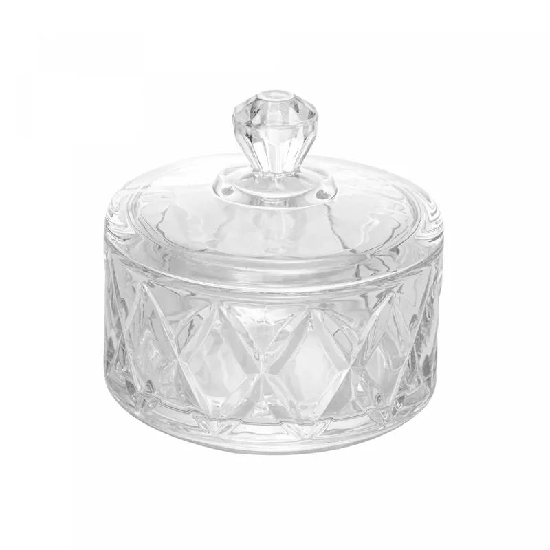 POTICHE DE CRISTAL DELI DIAMOND 10,5CMX10,5CMX9,5