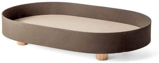 BANDEJA EM MADEIRA COM METAL