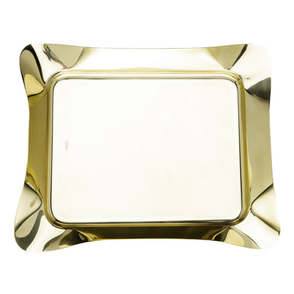 Bandeja de Aço Inox Champanhe Bonbon - DoceLar Loja