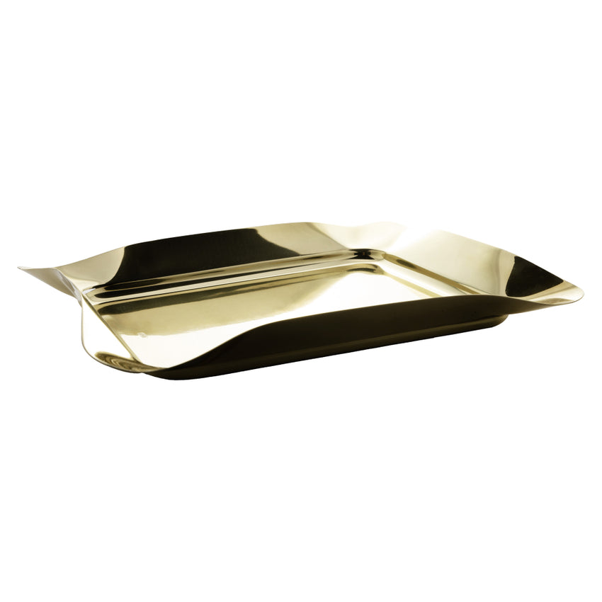 Bandeja de Aço Inox Champanhe Bonbon - DoceLar Loja