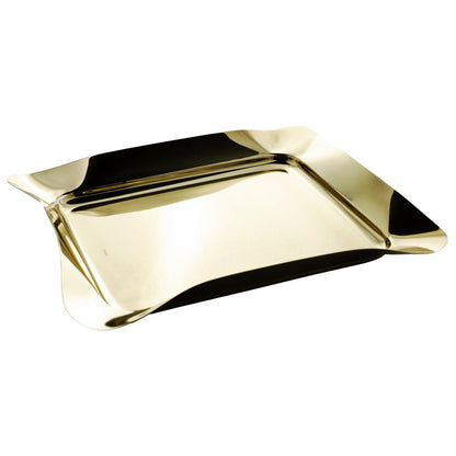 Bandeja de Aço Inox Champanhe Bonbon - DoceLar Loja