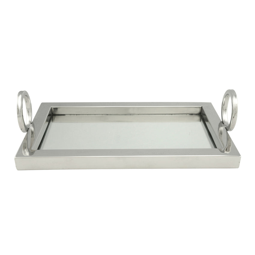 Bandeja de Aço Inox com Espelho - DoceLar Loja